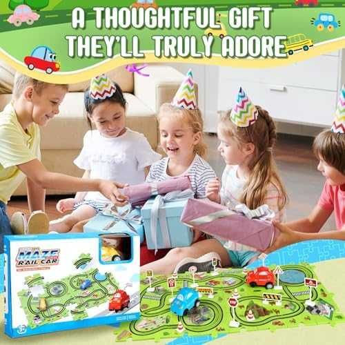 Нова Детска писта пъзел с електрически колички подарък за рожден ден