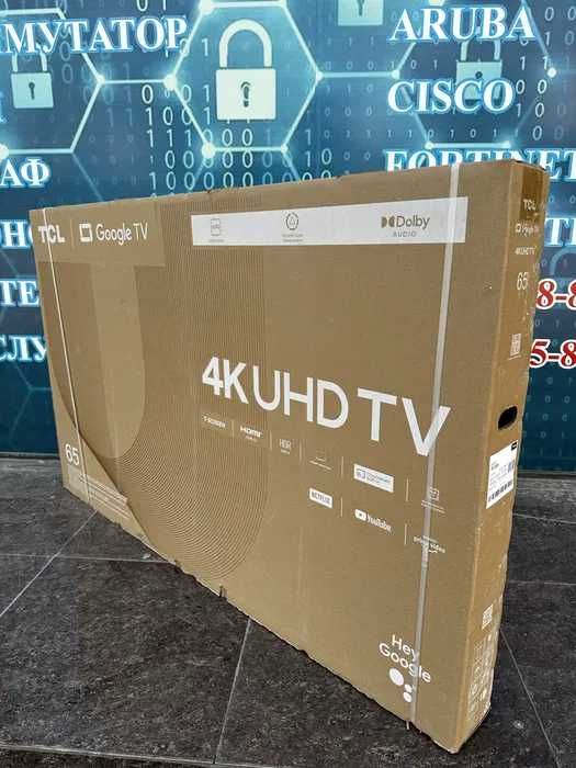 телевизор TCL 65 V6B SMART TV нови партия. 2024 года. низки цена