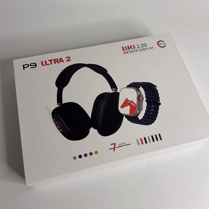Смарт-часы: P9 Ultra 2 + беспроводные наушники 2 в 1