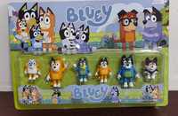 Set 6 Jucarii Figurine Bluey si Bingo Mama Tata si Prieteni