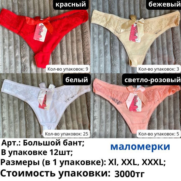 Трусы оптом по низкой цене
