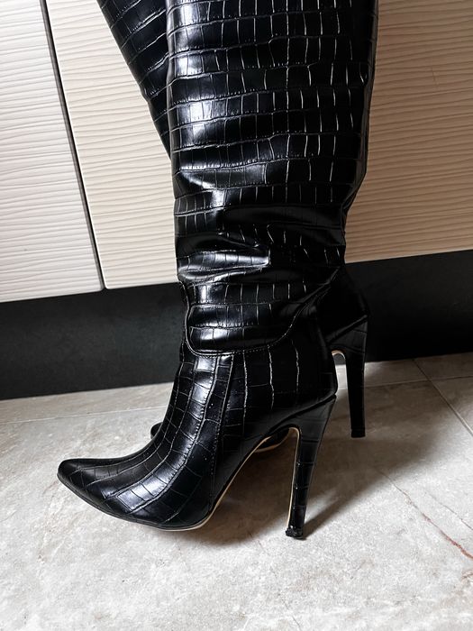 Ботуши на ток кожани