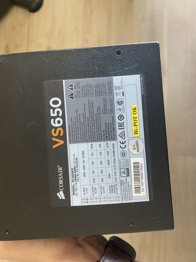 Sursa PC Gaming/Office Corsair VS650 650W