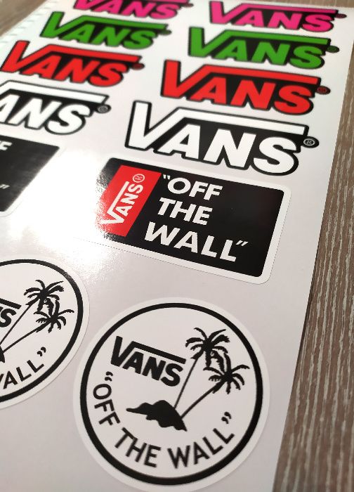 Стикери VANS ВАНС лист А4 - 14 бр общо Sticker