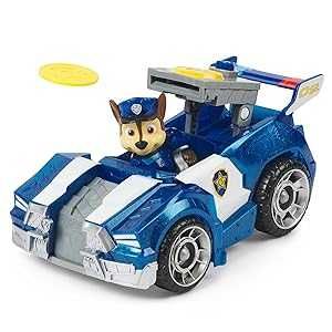 Set 2 Vehicule cu Figurine Paw Patrol Mighty Movie, Chase si Skye