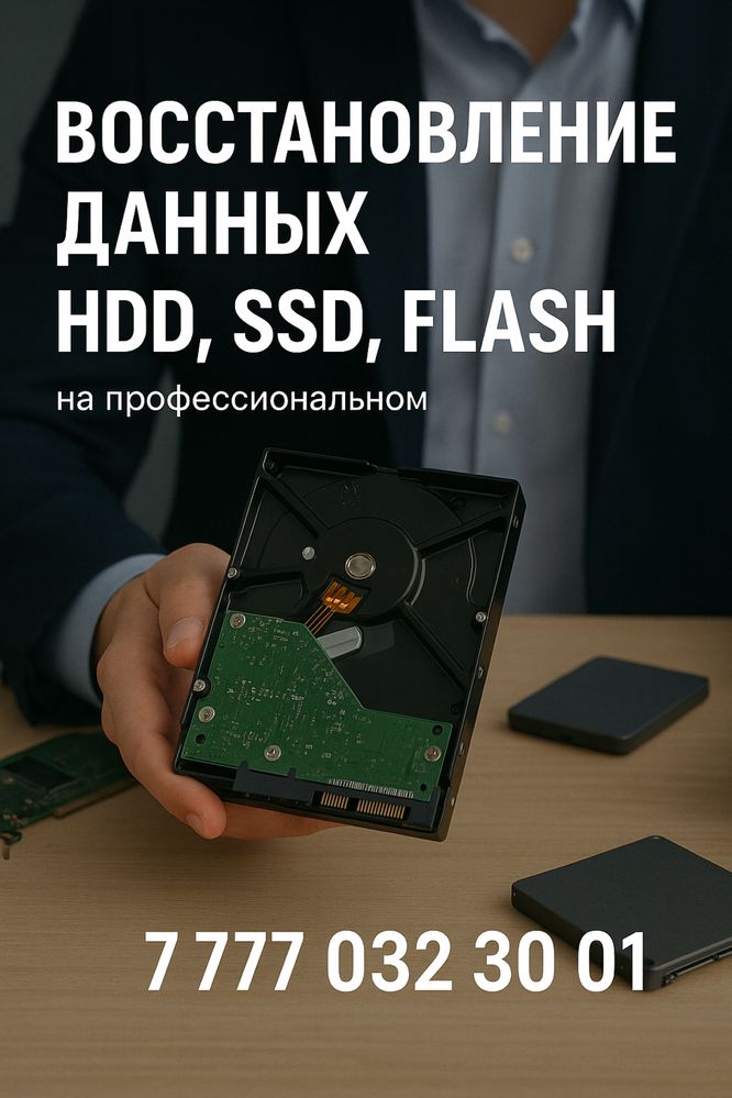 Восстановление данных HDD, SSD, Flash