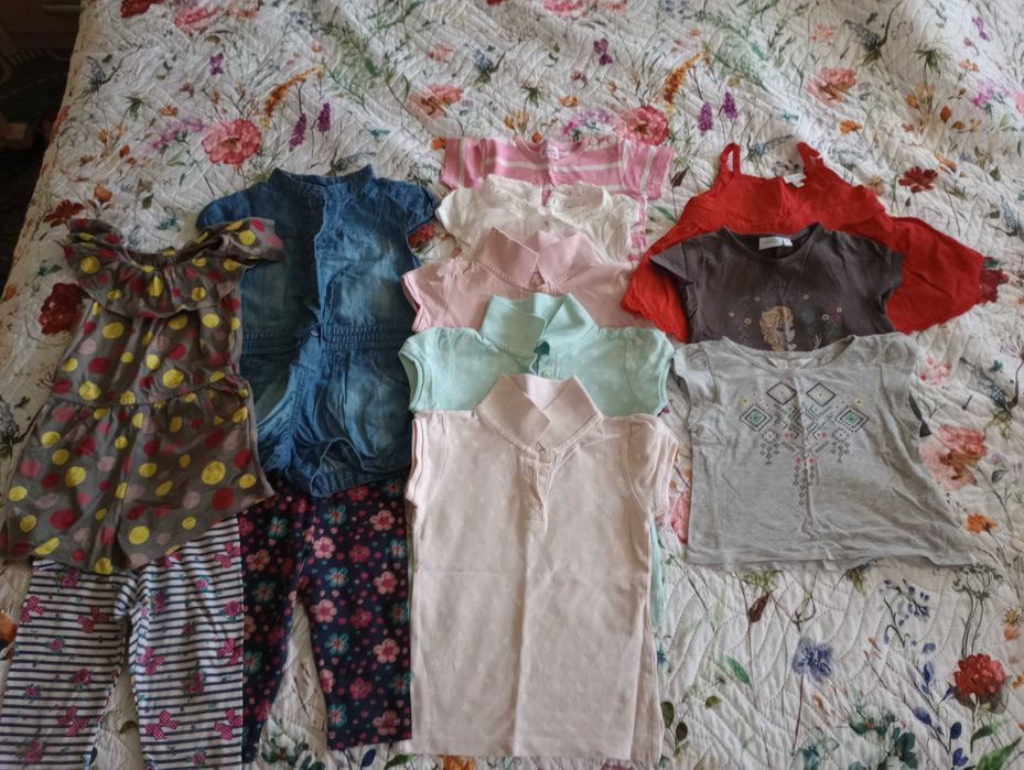 Сет от 12 летни дрехи за момиче, размер 92