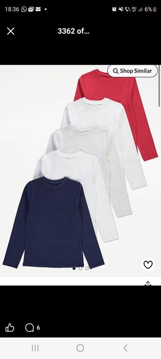 Set bluze firma George. 5 bucăți. Unisex