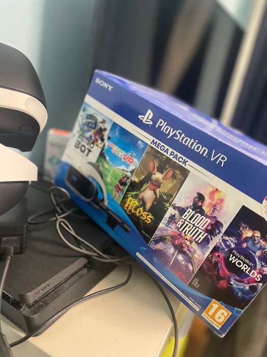 PLAYSTATION VR очила MEGA PACK, пълен комплект!В гаранция с документ!