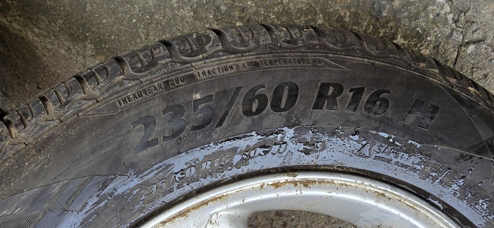 Jante aliaj + cauciucuri 235/60 r16, 5x139,7