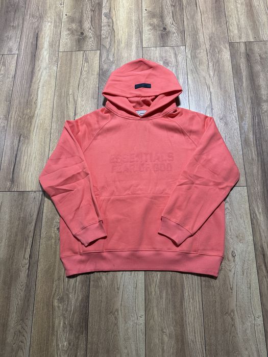 Fear of God "Essentials" Coral Hoodie