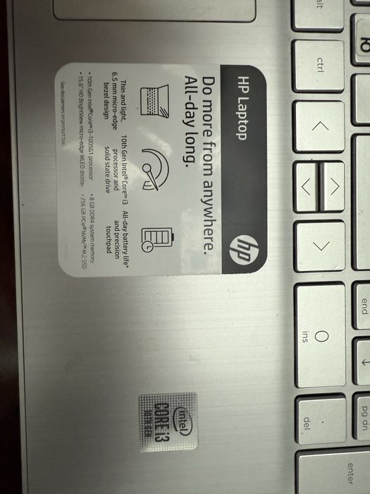 Ноутбук HP Core i3 15.6 Дюйм