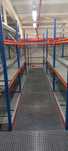 Rafturi metalice cu mezanin 456x346