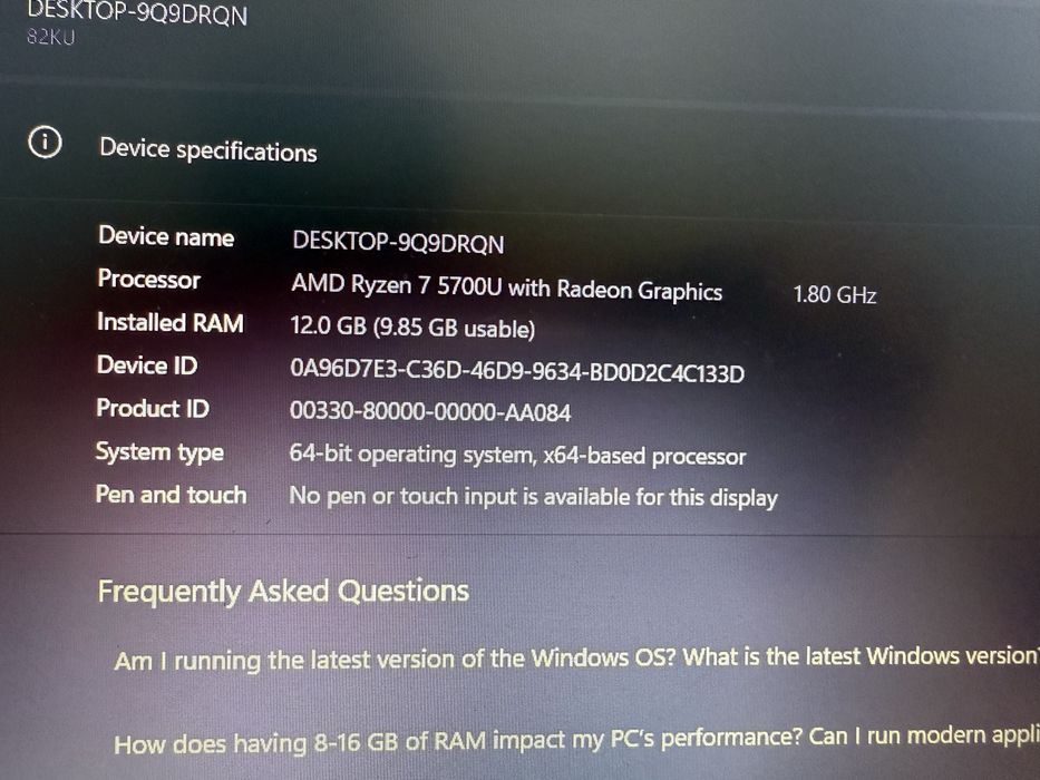 Laptop Lenovo Ideapad 3