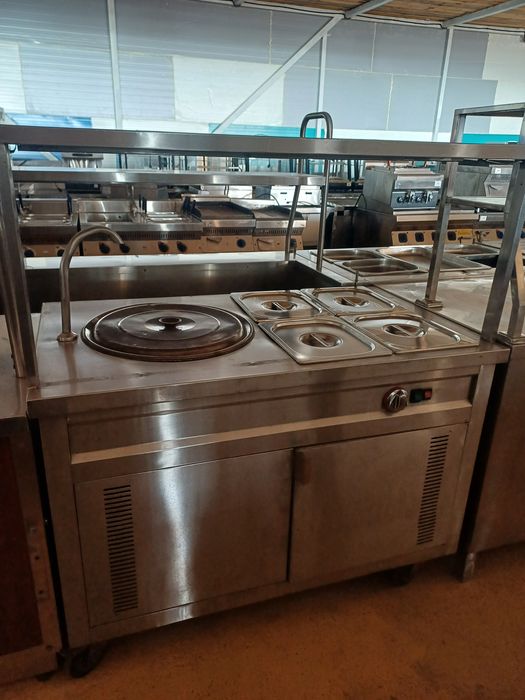 Линия раздачи, мойка,котломойка,сушилка