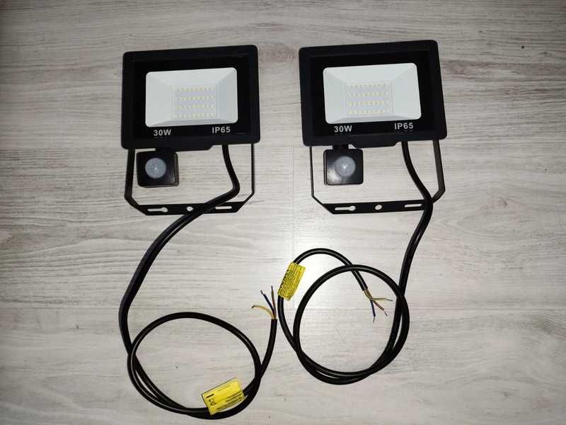 Set 2 buc reflectoare Nipify LED 30W cu senzor de mișcare, 3000 lm