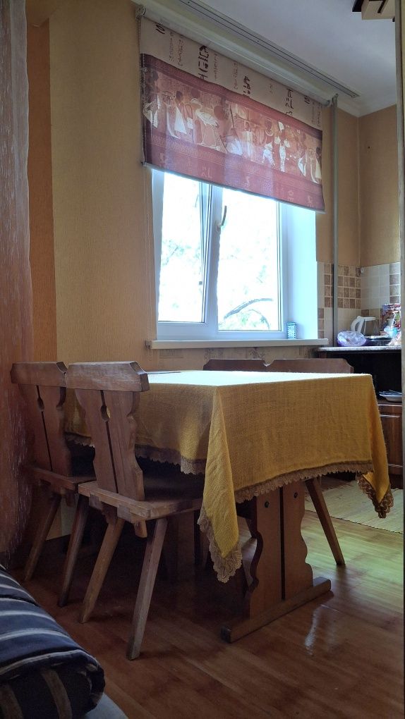 Деревянный Раздвижной Стол+4 Стула Рига Латвия (ЛССР)
