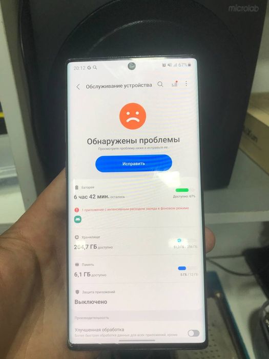 Samsung Note 10plus 5 G 256 gb