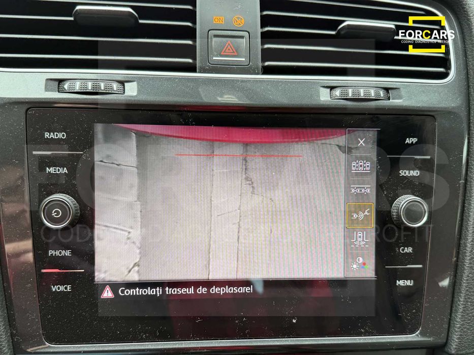 Cameră Marșarier Emblemă Flip Originală VW Golf 7  Mk7 VW Golf 7.5