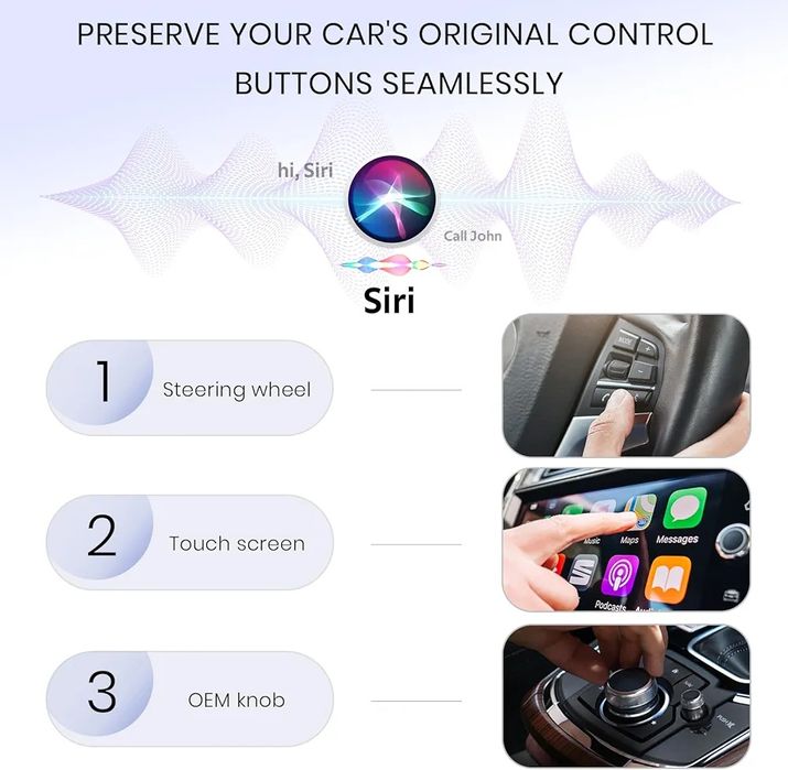 Wireless carplay - model nou, compact compatibil cu 99% din masini