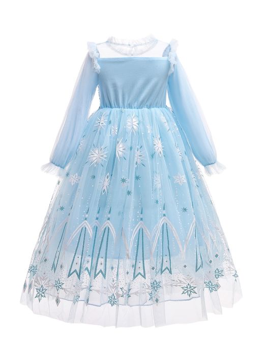 Платье Эльзы 100, 110, 120 рост (3,4,5,6,7 лет)