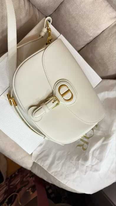Geanta Dior 30 Montaigne, Blanc Lăptos, 22 cm