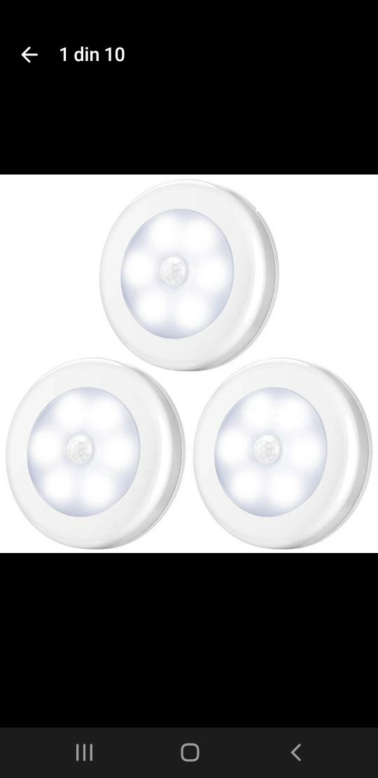 Lampa LED cu senzori de miscare