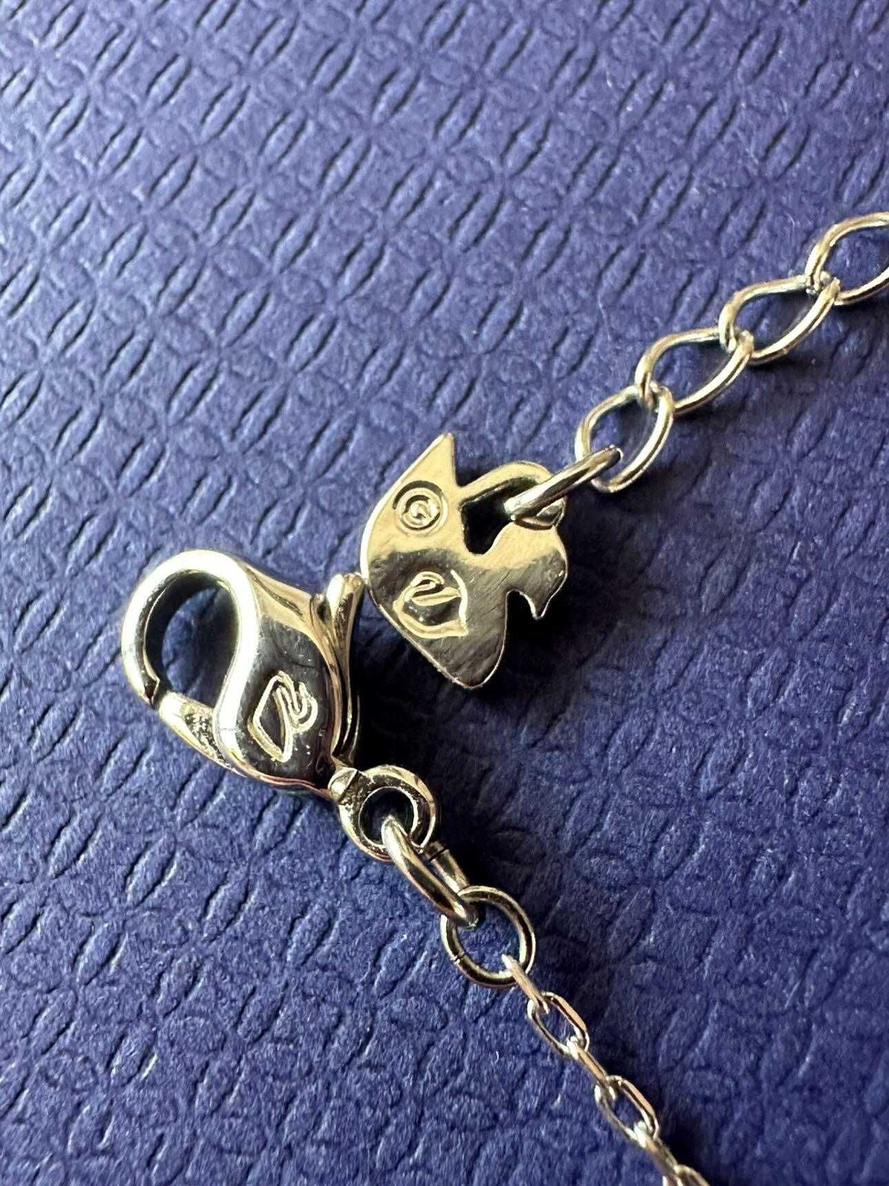 Swarovski колие с родиево покритие