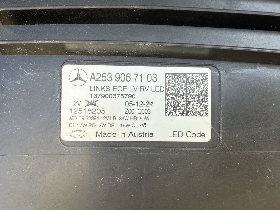 Far stanga Mercedes GLC W253 Facelift Full LED Multibeam Original