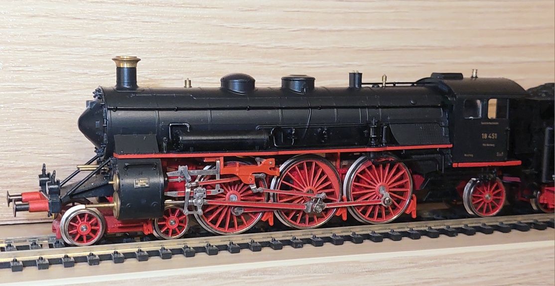 2 x Liliput S 3/6 DRG BR 18.2, 2 locomotive cu aburi H0, epoca 2
