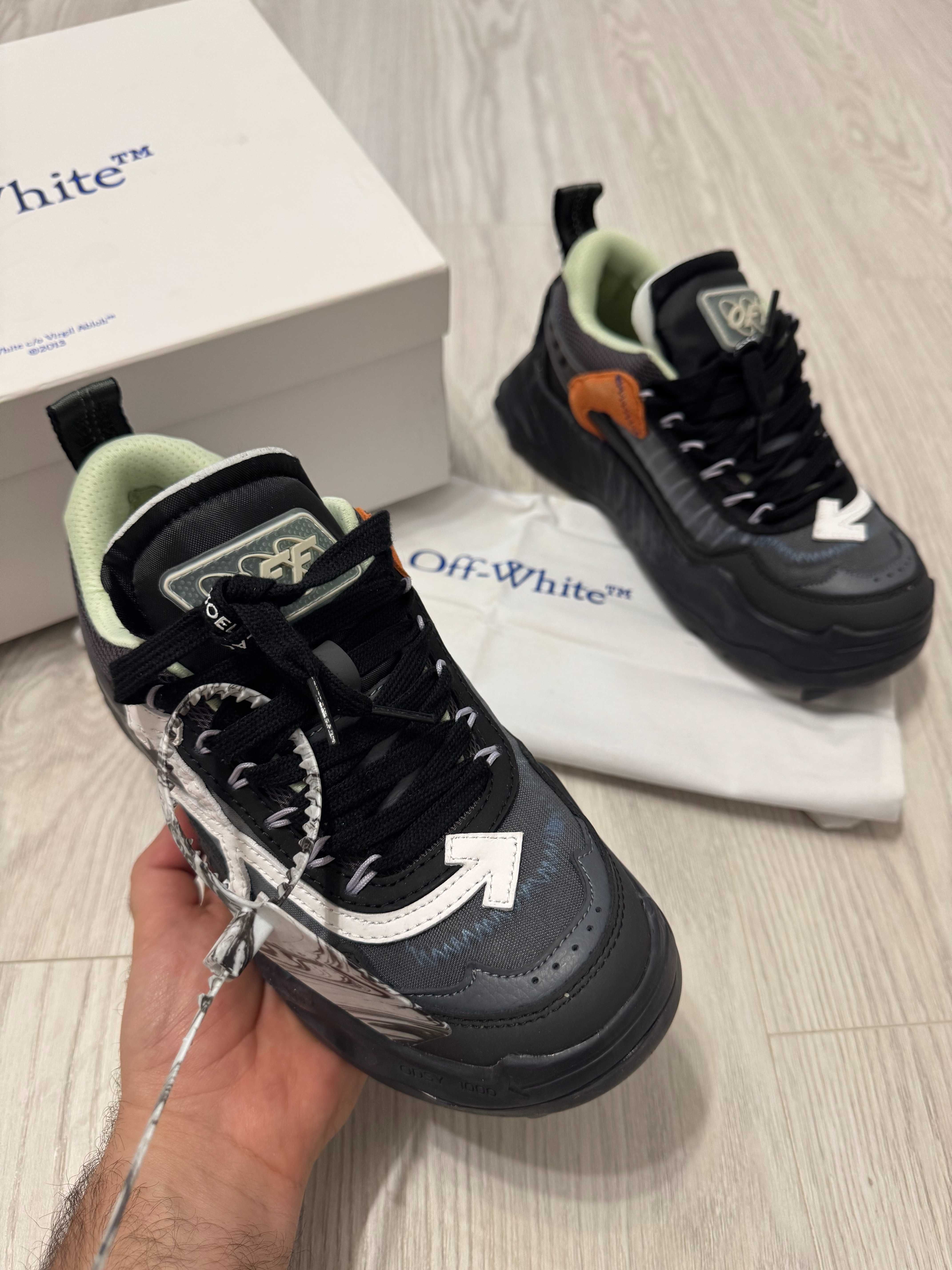 Adidasi OFF WHITE, Odsy 1000 SNEAKERS Premium din Piele Full Box Black
