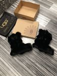 UGG blana naturală VULPE 100% / poze REALE nu copiate ! Negru,roșu