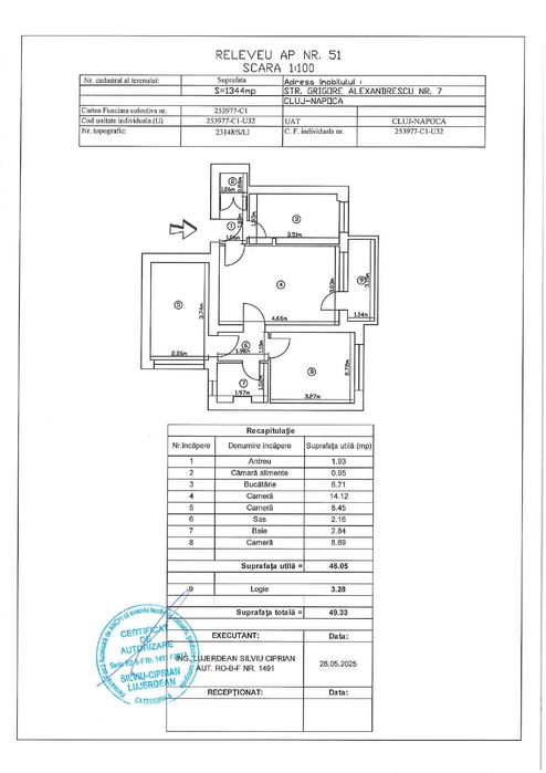 3 camere, totul nou, et 2/4, est, la cheie, fara comision