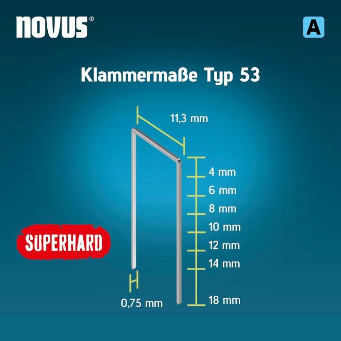 Capse Novus din sârmă subțire Tip A 53/8mm