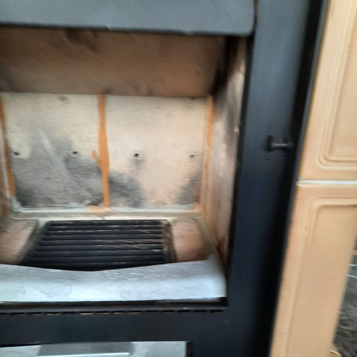 Șemineu complet de 12kw cu focar șamotat calitate germana ,