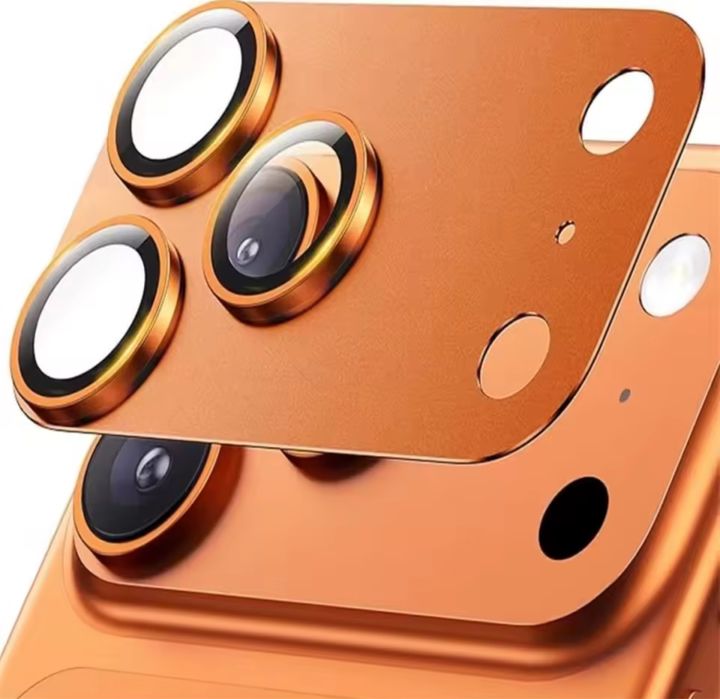 Iphone 17 PRO 17 PRO MAX Folie Protectie Camera Orange Albastra Argint