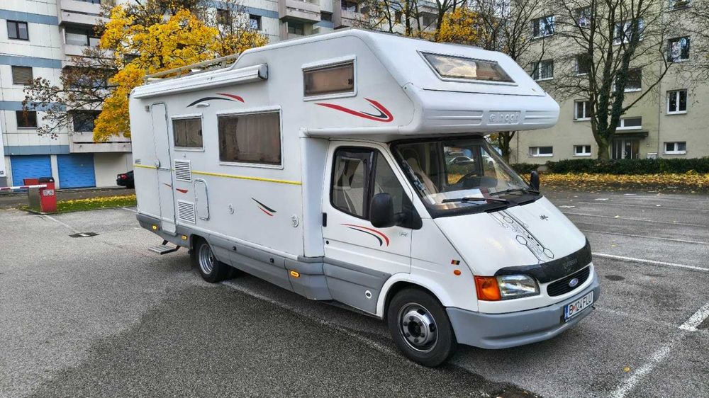 Autorulota Ford Transit ENLAGH 7 locuri de dormit recondiționata!