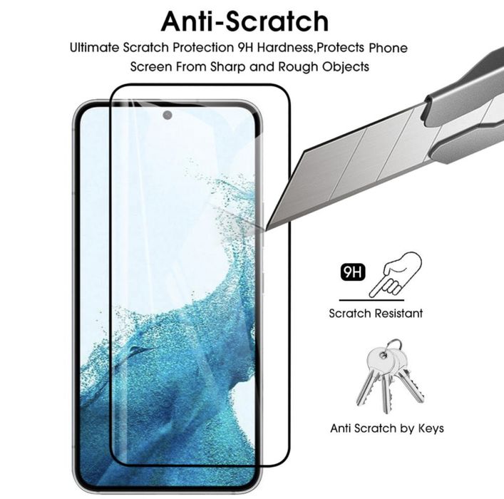 Folie sticla FULL Glue pt Samsung Galaxy S23 / S23 Plus / S23 Ultra 5G