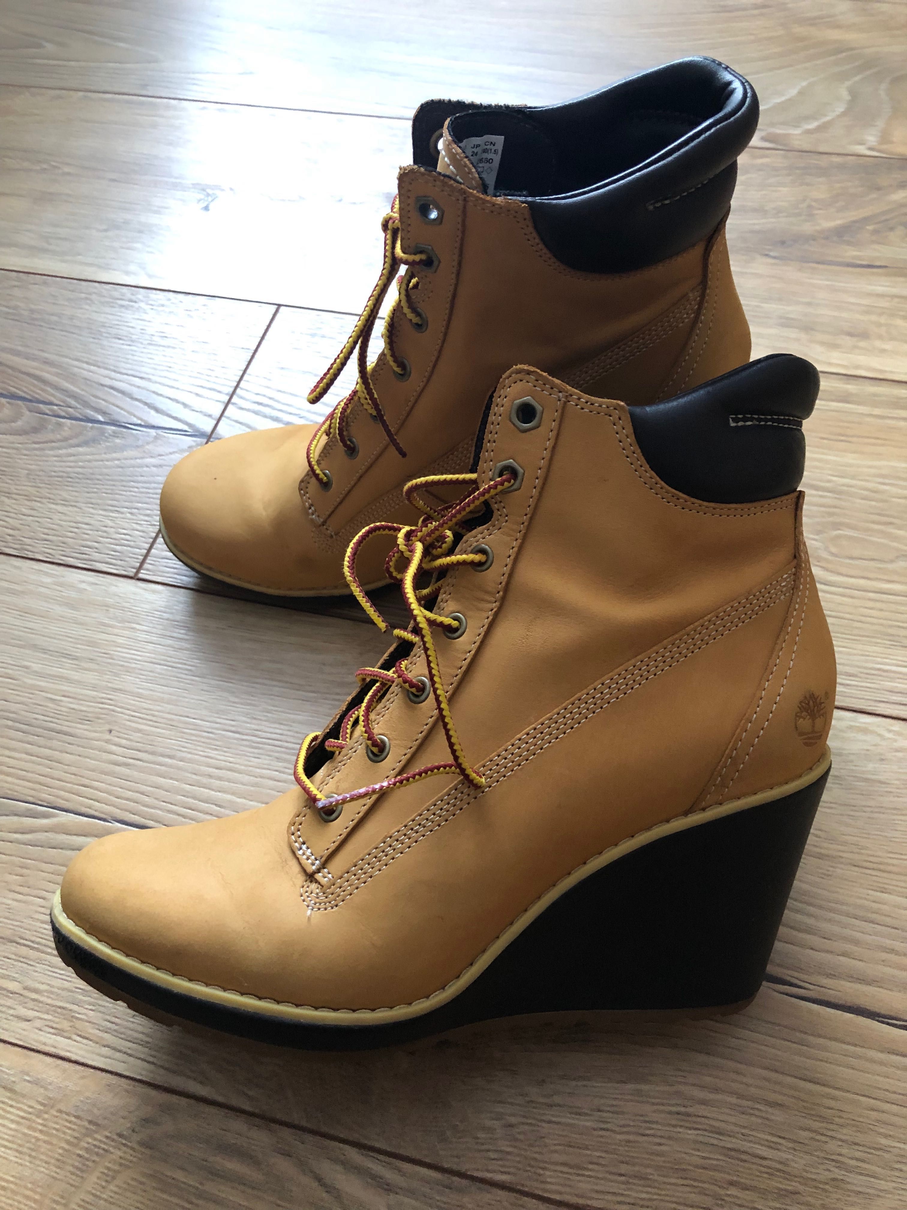 TIMBERLAND-botine pentru dame, maro din piele , marimea 38