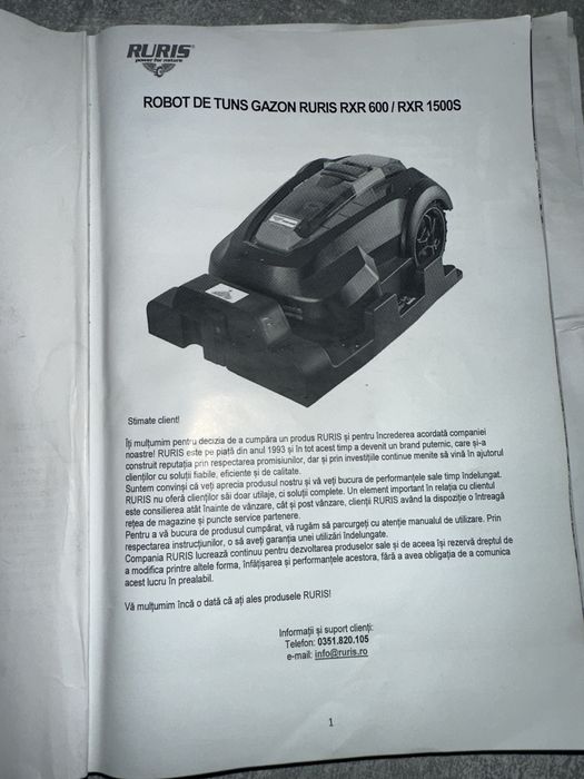 Robot de tuns iarba - Ruris