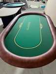 Masa / mese ovale de poker; XL, verde  (CT)