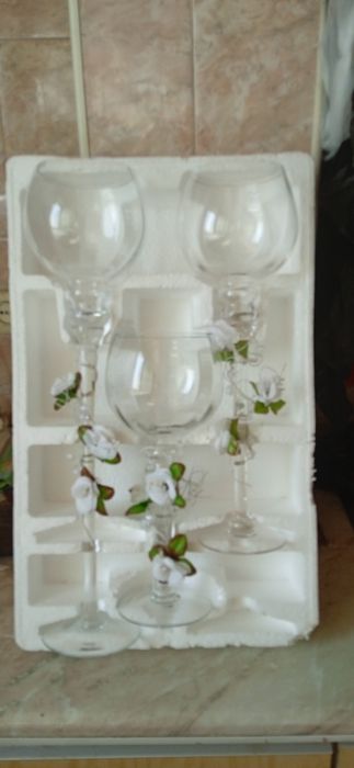 Большие фужеры для декора