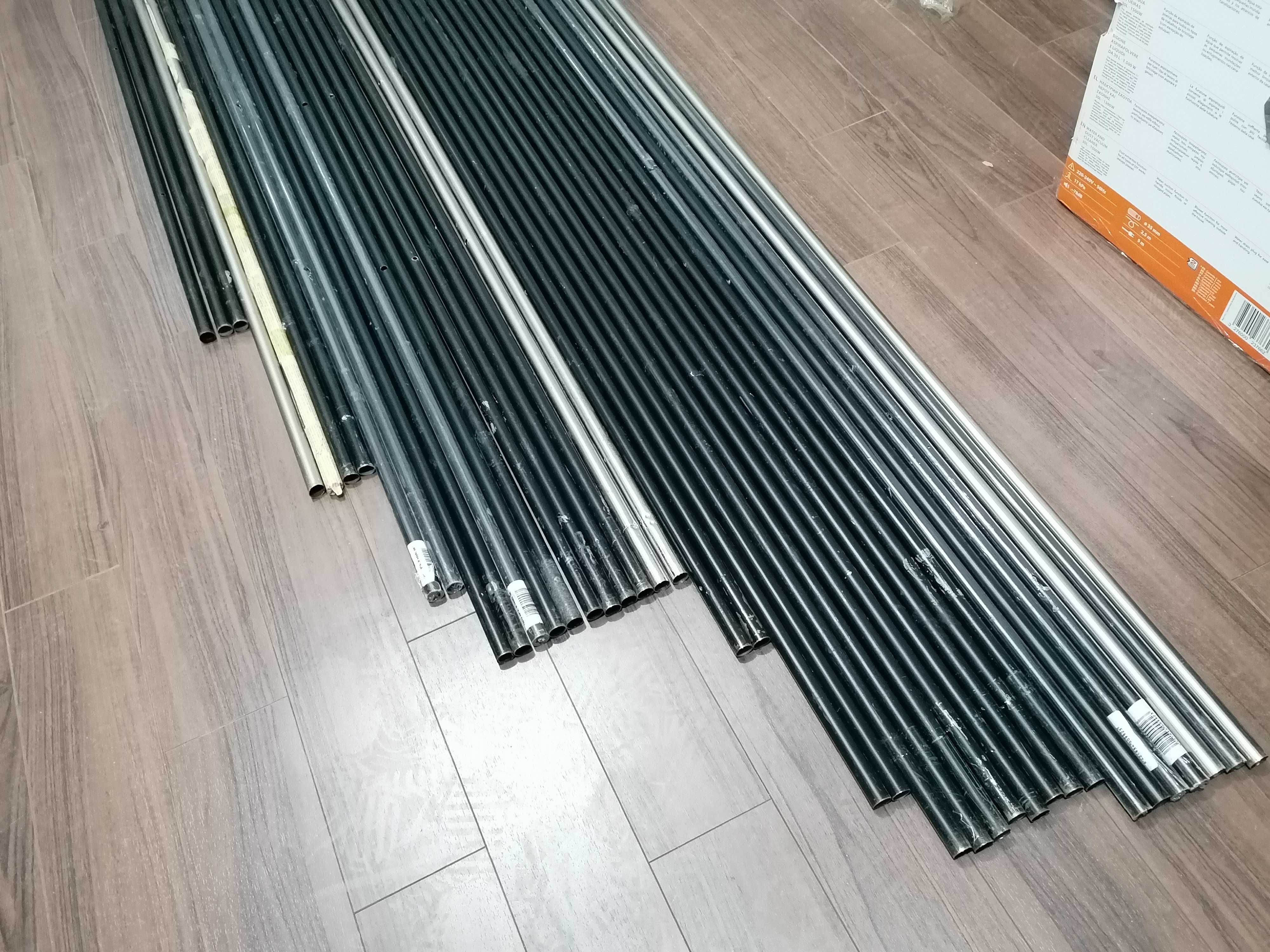 Bara teava galerie draperie perdea metal 20 mm diametru