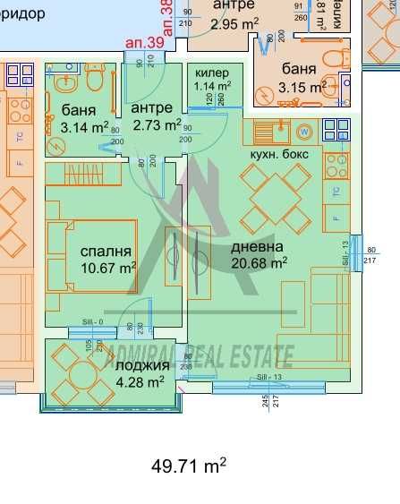 Продава се Двустаен апартамент в Варна, Изгрев - 60 кв.м за 1717 €/кв.м - Снимка #1