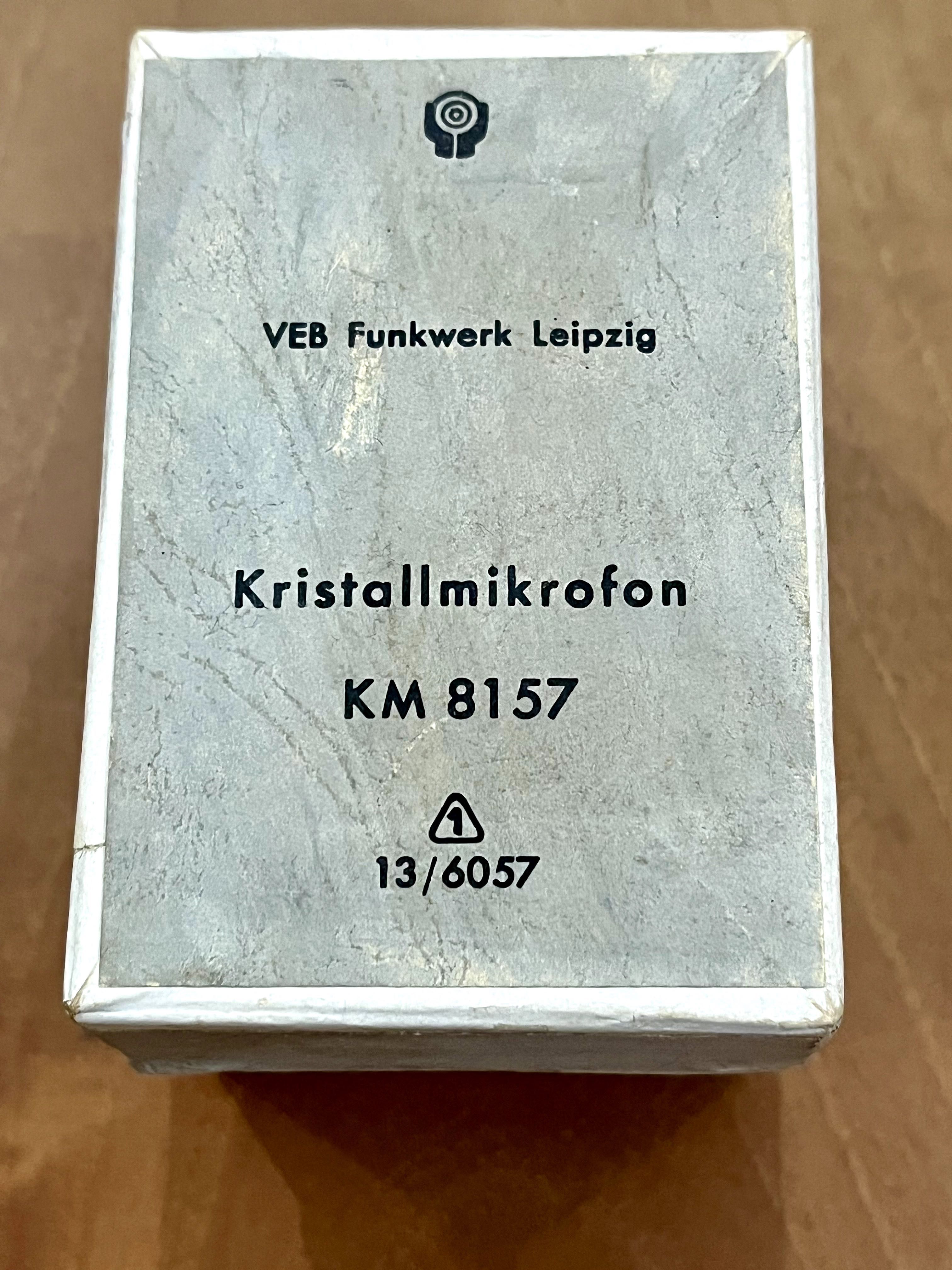 Ретро микрофон Kristallmikrofon KM 8157 VEB Funkwerk Leipzig