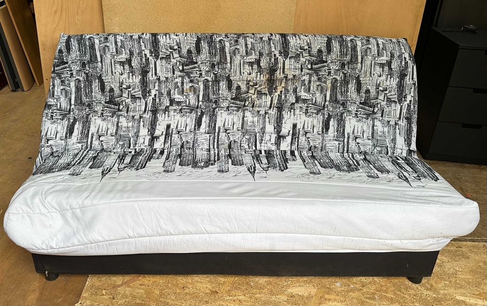 Canapea Extensibila cu Lada; Pat cu Saltea 180x115 cm