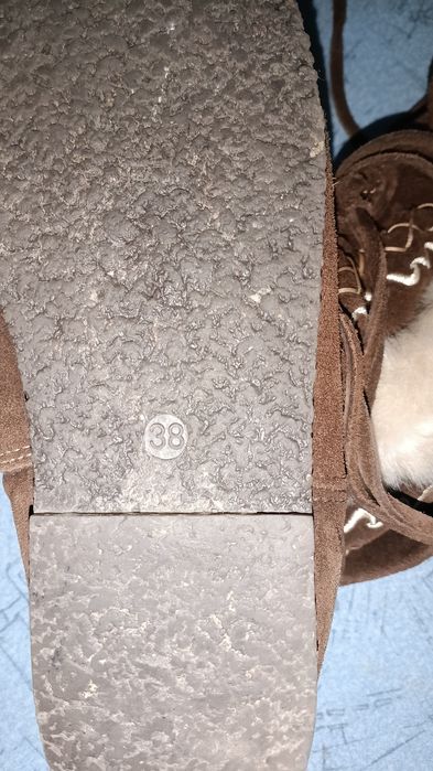 Дамски ботуши естествена кожа с вълна