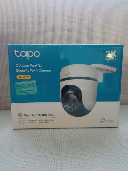 Cameră TP-LINK Tapo C510W 3MP, EXTERIOR, IP PTZ, Wifi, il fundal