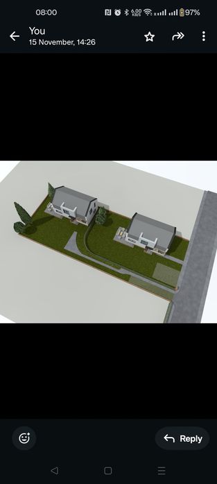 Teren 1000mp cu autorizație pt 2 case individuale