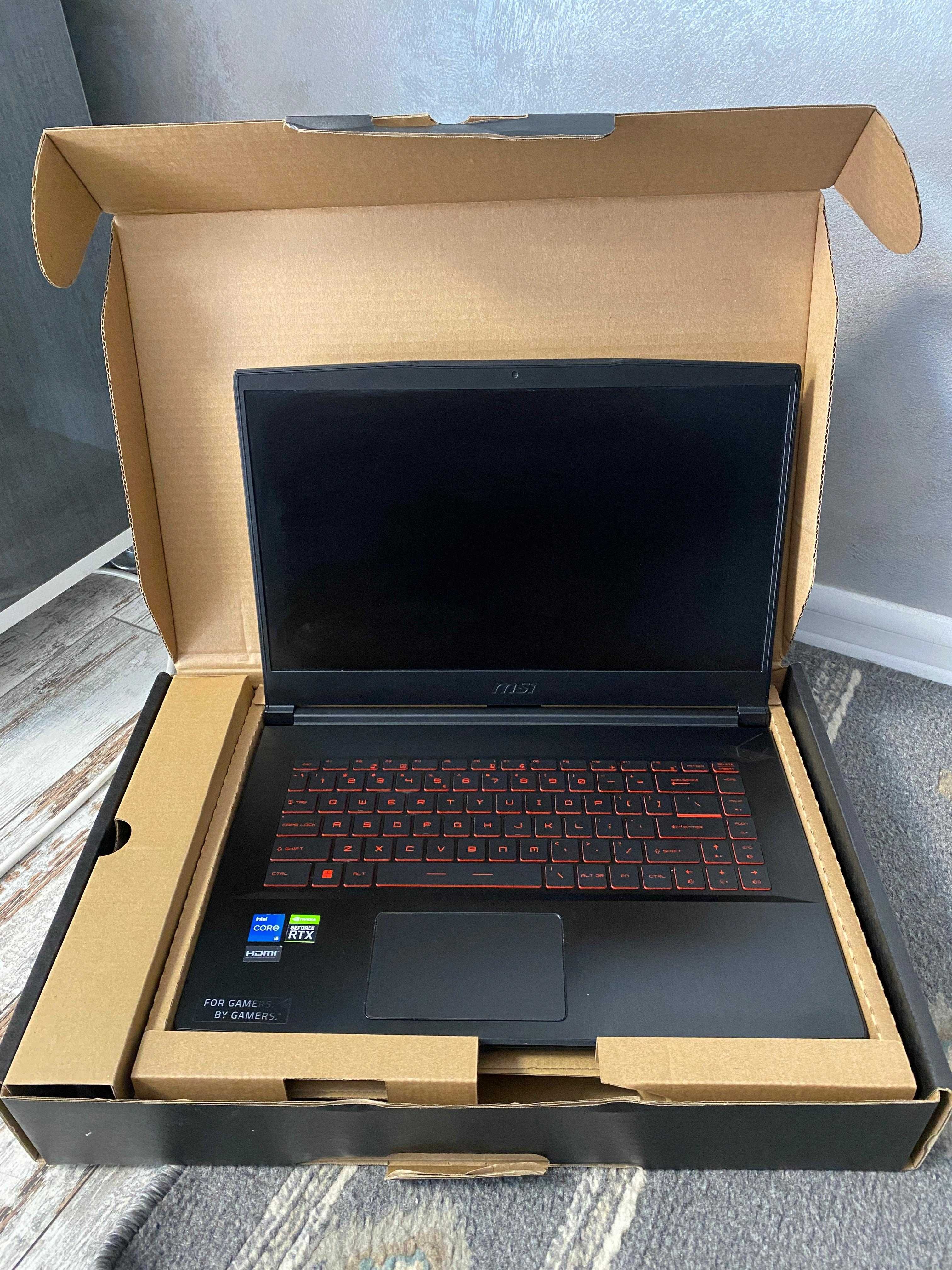 Laptop Gaming MSI Nvidia RTX3050 Impecabil